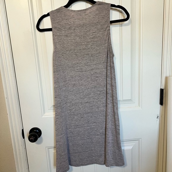 Nordstrom Socialite Dress Size Large Heather Mauve ‎ High Neck Knit Swing - Picture 9 of 9